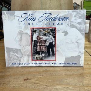KIM ANDERSON COLLECTION, ANY YEAR DIARY, ADDRESS BOOK, NOTEBOOK, PEN, NEW IN BOX